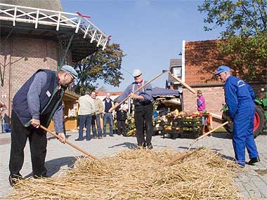 Das Dreschen mit dem Dreschflegel